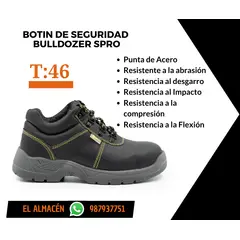 GENERICO - BOTIN DE SEGURIDAD BULLDOZER SPRO -TALLA 46