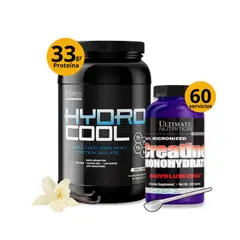 ULTIMATE NUTRITION - PROTEINA HYDRO COOL 3LB VAINILLA + CREATINA 300GR