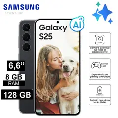 SAMSUNG - Celular Galaxy S25 128gb  8gb - NEGRO