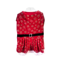 GENERICO - Vestido navideño mama noela para perros y gato Talla 4
