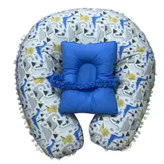 GENERICO - COJIN DE LACTANCIA CON ALMOHADA 60X60 CON FORRO