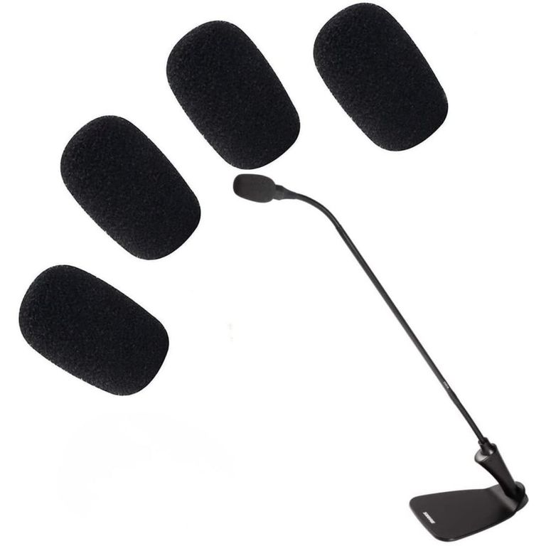 Espuma cobertor para micrófono Solapero Pechero x 4 unidades