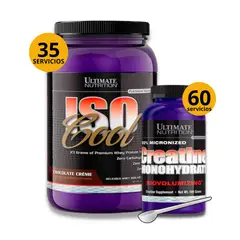 ULTIMATE NUTRITION - PROTEINA ISO COOL 2LB CHOCOLATE + CREATINA 300GR
