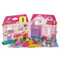 GENERICO - Casa de Muñecas My Happy Family con Accesorios