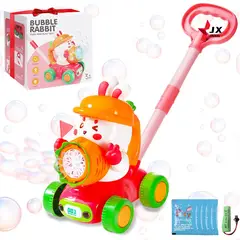 GENERICO - Caminador Burbujas Modelo Conejo 2 en 1 - Rosado