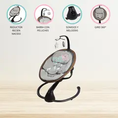 CARESTINO - Mecedora Envolvente para Bebé «DREAMER» Ceniza