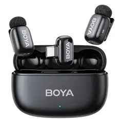 BOYA - Micrófono Lavalier Inalámbrico Mini 2 Ai Negro