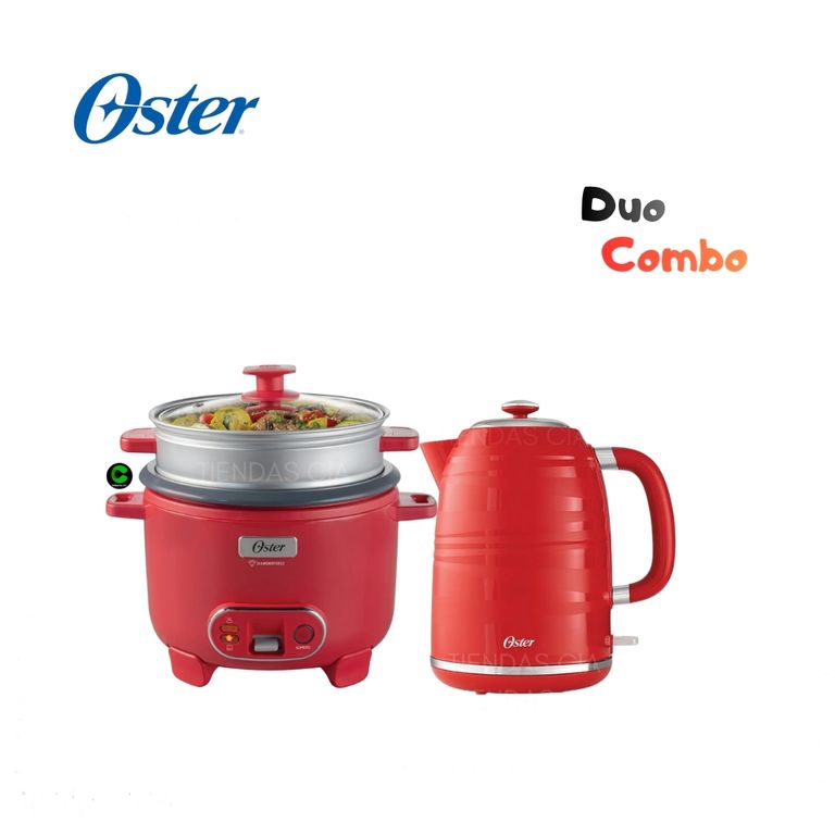 Combo Olla Arrocera 1.8 L CKSTRC10DFPNK y Hervidor BVSTKT4177RD