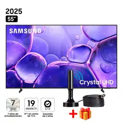SAMSUNG - Televisor 55 Crystal 4K UHD 55U8000F + Antena Digital