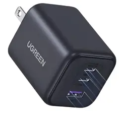 UGREEN - Cargador Carga Rápida Triple Puerto De 45w GAN X527