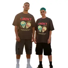 GENERICO - Polo Oversize Manga corta Algodon Eye Contact