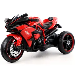 GENERICO - TRIMOTO a bateria para Niños KAWASAKI - Rojo con Negro