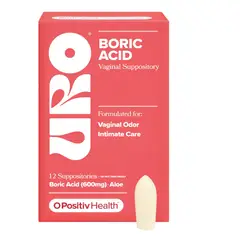 GENERICO - URO Probium O Positiv Supositorio Bórico 12u Olor y Molestias por Candidiasis