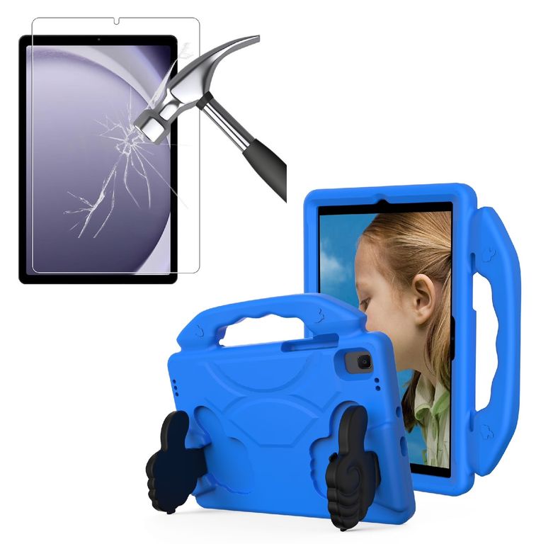 Case para Niños + Mica de Vidrio para Samsung Tab A11 8.7 SM-X133 X135