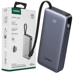 UGREEN - 20000mAh 45W Power Bank con USB-C Cable Integrado PB536