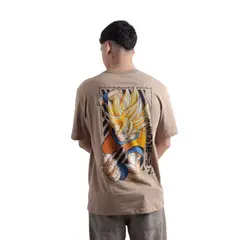 DRAGON BALL - POLO HOMBRE TOPO ALGODÓN