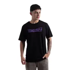 DRAGON BALL - POLO MC HOMBRE NEGRO ALGODÓN