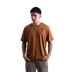 MARVEL - POLO COMICS HOMBRE CAMELLO ALGODÓN