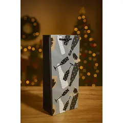 GENERICO - Bolsa de Regalo Vino 1 12x36x9cm