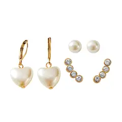ESIKA - Set Aretes x3 Pearly Affair Perlas