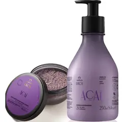 NATURA - Crema de cuerpo + exfoliante en polvo Ekos Acaí de