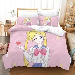 GENERICO - COBERTOR PARA CAMA 2 PAZAS SAILOR MOON