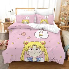 GENERICO - COBERTOR PARA CAMA 2 PAZAS SAILOR MOON