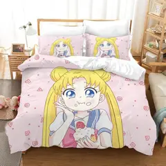GENERICO - COBERTOR PARA CAMA 2 PAZAS SAILOR MOON