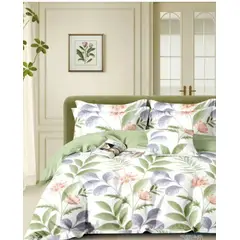 MINGDA - Set de Edredón + Set Sabanas + 2 fundas de 5 Piezas 100% Calidad