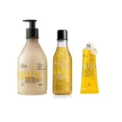 NATURA - Kit Ekos Maracuya Crema corporal Jabon liquido exfoliante y crema de manos