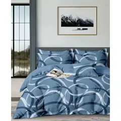 MINGDA - Set de Edredón + Set Sabanas + 2 fundas de 5 Piezas 100% Calidad