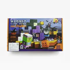 GENERICO - Bloques Cubos Magnéticos Minecraft Halloween 100 piezas