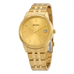 SEIKO - Reloj Essentials SUR442 Hombre Acero Dorado