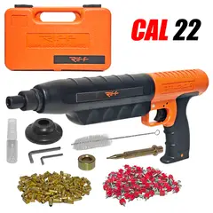 GENERICO - Pistola Fulminante Silenciosa Drywall Calibre 22 Riff R-PT396 Semi-Automatica + Accesorios