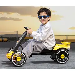 GENERICO - Kart Eléctrico Musical y con Luces - AMARILLO