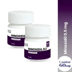 GENERICO - Minoxidil 0.5 Mg 60 Caps - Dermo Sumak 2 Unidades
