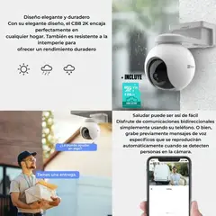 EZVIZ - Cámara de Seguridad EB84G 2K con GPS Exterior + Panel solar + Micro sd de 128gb