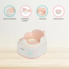 CARESTINO - Bacín 3 en 1 para Niños «IGUAZU» Rosa