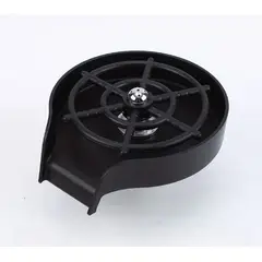 GENERICO - Lava Vasos o Copas Premium para Lavadero Multifuncional de Cocina Negro mate