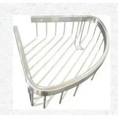 GENERICO - Repisa para baño de vidrio y acero inoxidable 30cm