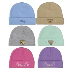 GENERICO - Pack 3 Gorro De Bebé Algodón Para Niña