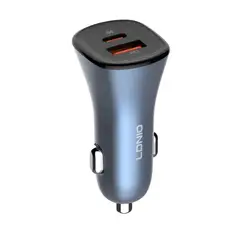 LDNIO - Cargador de Carro Carga Rápida 60W PD+QC Azul