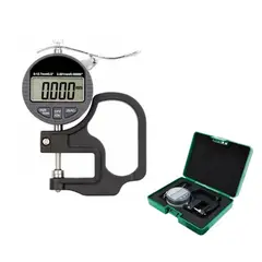 GENERICO - Medidor Digital de Espesor Micrometro Alta Precisión 0.01 mm