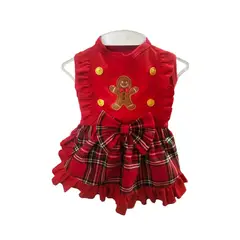 GENERAL - Vestido navideño perros y gatos galleta de jengibre talla 4