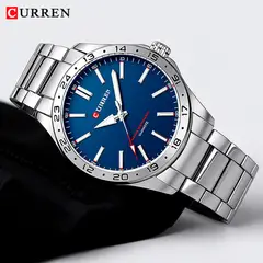 CURREN - Reloj 8452 Para Hombre Elegante Pulsera Acero Inox