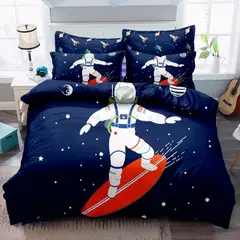 TORO - Edredón Reversible Plaza y Media 5 Piezas