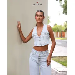 JHAN HIDS - Chaleco Denim Angeline Dama