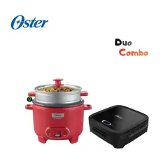OSTER - Combo Olla Arrocera 1.8 L, CKSTRC10DFPNK y Sandwichera