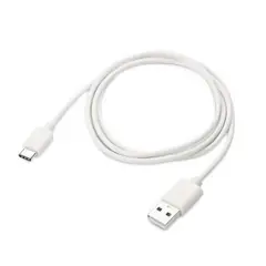 GENERICO - CABLE USB TIPO C 1 METRO CARGA RAPIDA BLANCO