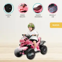 CUZKA - Cuatrimoto a Batería para Niños «BUGUE» Pink